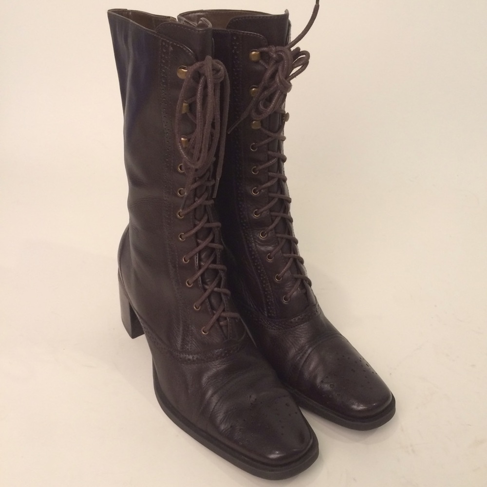 Franco Sarto lace-up boots
